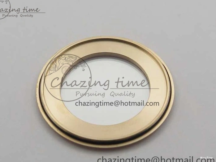 MIROTIME 0427 ZipUp Calatrava 5524R Pilot Travel Time RG GRF Brown Dial on Brown Leather Strap A324 V 7110